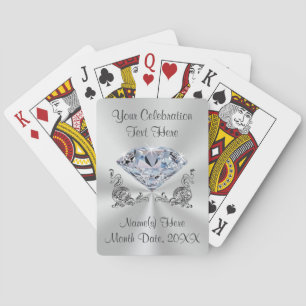 Baraja De Cartas Regalos de boda personalizados diamante para las
