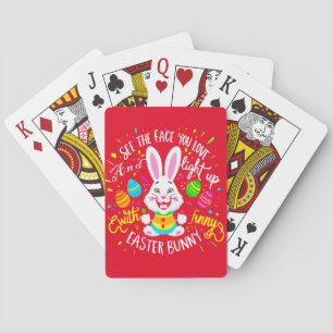 Baraja De Cartas Regalos de Easter Rabbit Lover