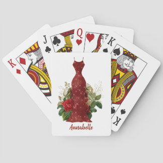 Baraja De Cartas Regalos de la dama de honor personalizada