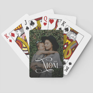 Baraja De Cartas Regalos del Día de la Madre con Foto Modernos Mejo