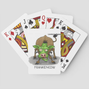 Baraja De Cartas Regalos Divertidos de Vaca Monstruo de Halloween