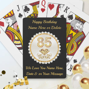 Baraja De Cartas Regalos para el cumpleaños 85, Genial, Favoritos p
