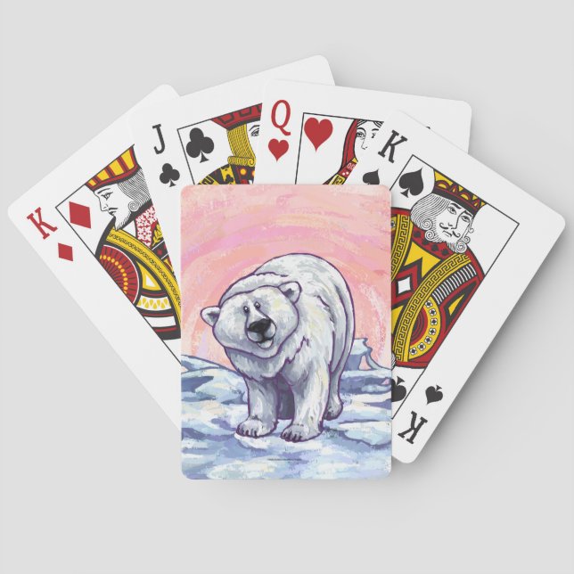 Baraja De Cartas Regalos y accesorios de oso polar (Reverso)