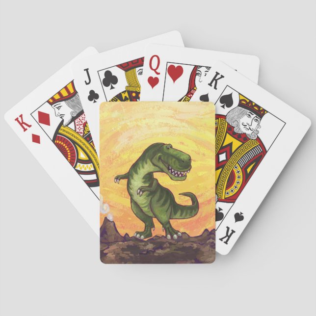 Baraja De Cartas Regalos y accesorios del Tyrannosaurus (Reverso)