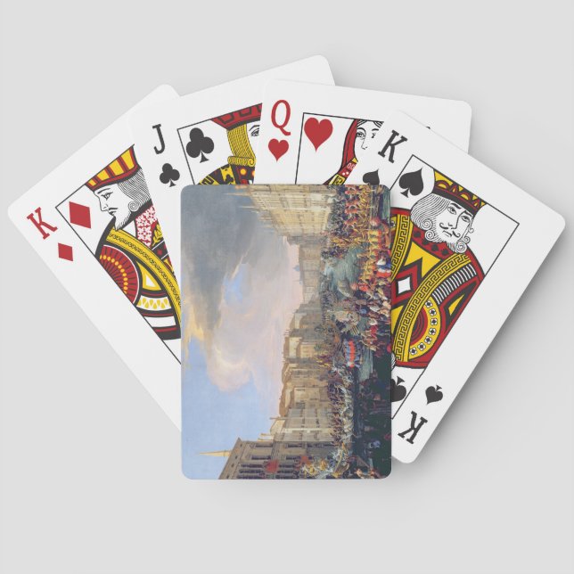 Baraja De Cartas Regatta llevado a cabo en honor de Frederick VI de (Reverso)