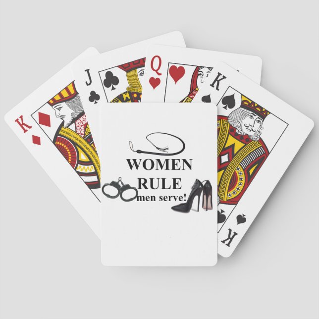 BARAJA DE CARTAS REGLA DE LA MUJER (Reverso)