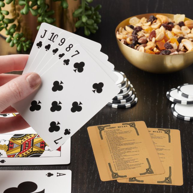 Baraja De Cartas reglas de Gibbs (In Situ)