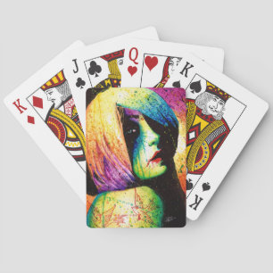 Baraja De Cartas Regretes - Retrato de arte pop