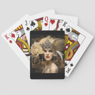 Baraja De Cartas Reina Art Déco