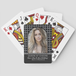 Baraja De Cartas Reina de Aplausos Tarjetas de Cumpleaños   Levanta