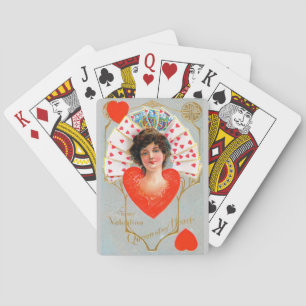 Baraja De Cartas REINA DE CORAZONES, Día de San Valentín