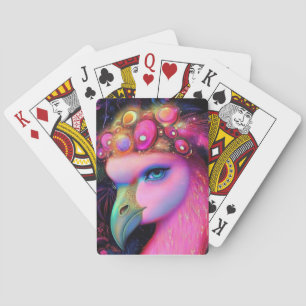 Baraja De Cartas Reina de flamenco cósmico