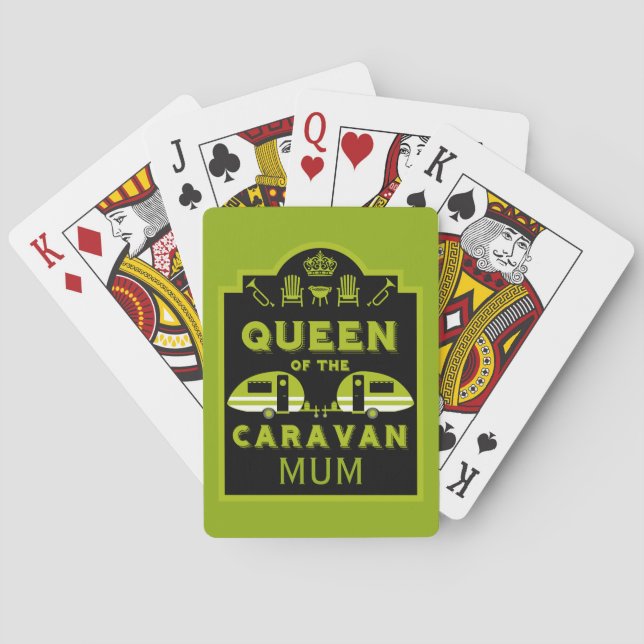 Baraja De Cartas Reina de la caravana (Reverso)