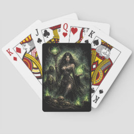 Baraja De Cartas Reina de la Llama Verde