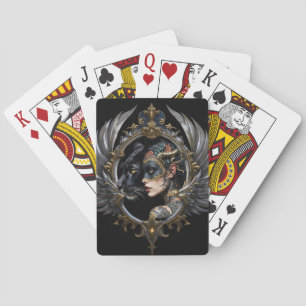 Baraja De Cartas Reina de la Sombra – Emblema del Espíritu de la Pa