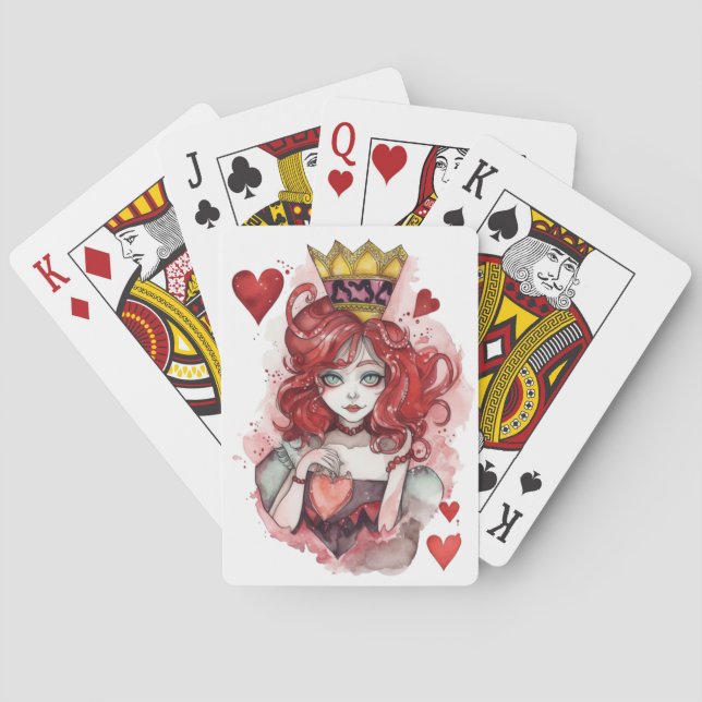 Baraja De Cartas ❤️ Reina de los corazones ❤️ (Reverso)