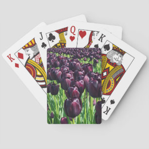 Baraja De Cartas Reina de los tulipanes de la noche