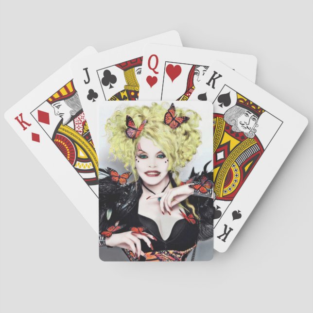 Baraja De Cartas Reina de mariposas (Reverso)