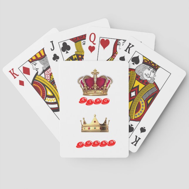 Baraja De Cartas reina de rey (Reverso)