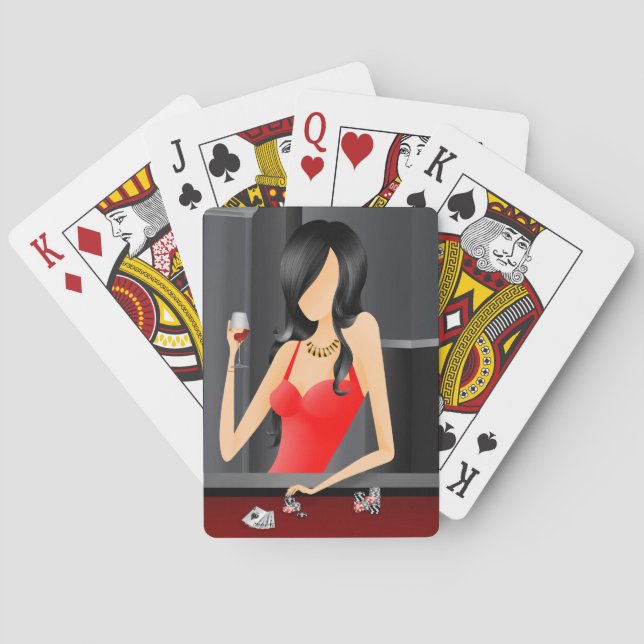 Baraja De Cartas Reina del juego - Casino de Las Vegas (Reverso)