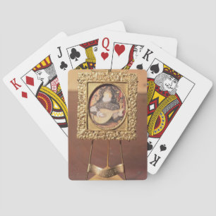 Baraja De Cartas Reina Elizabeth I que toca el laúd (el incluir