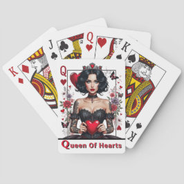 Baraja De Cartas Reina Gótica De Los Corazones