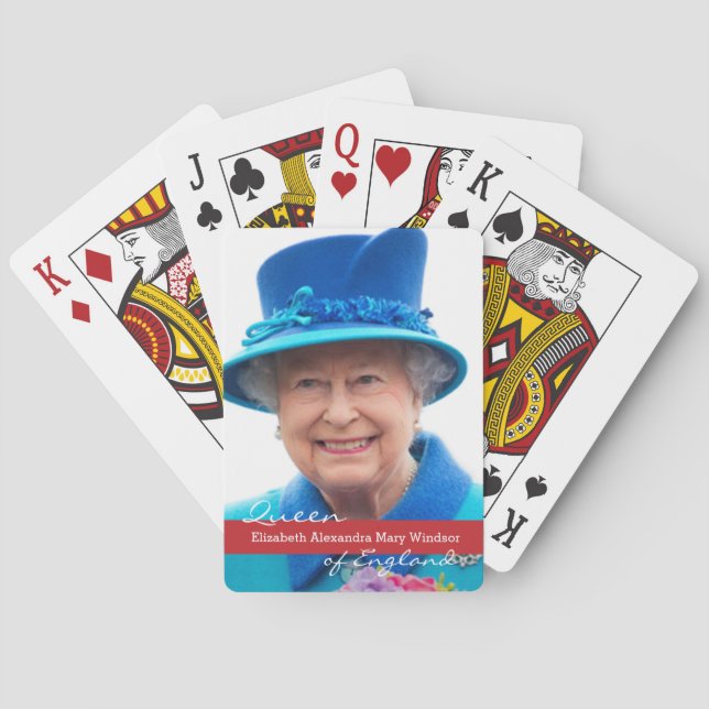 Baraja De Cartas Reina Isabel de Inglaterra (Reverso)