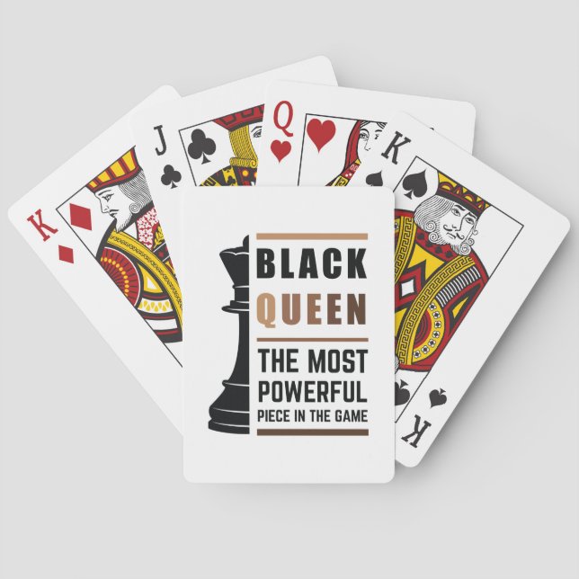 Baraja De Cartas Reina Negra La Pieza Más Poderosa Del Juego 2 (Reverso)