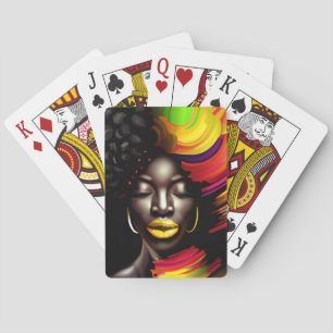 Baraja De Cartas Reina negra Melanin Sista bellas inperfecciones