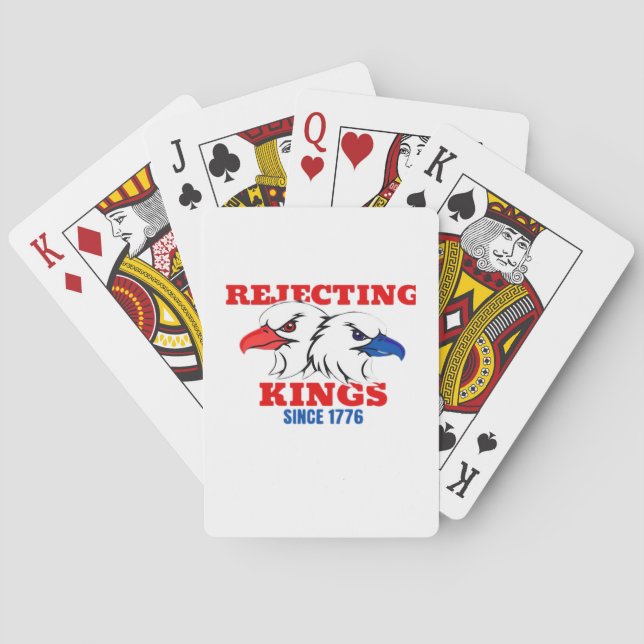Baraja De Cartas Rejecting Kings Since 1776 Classic Creative Design (Reverso)