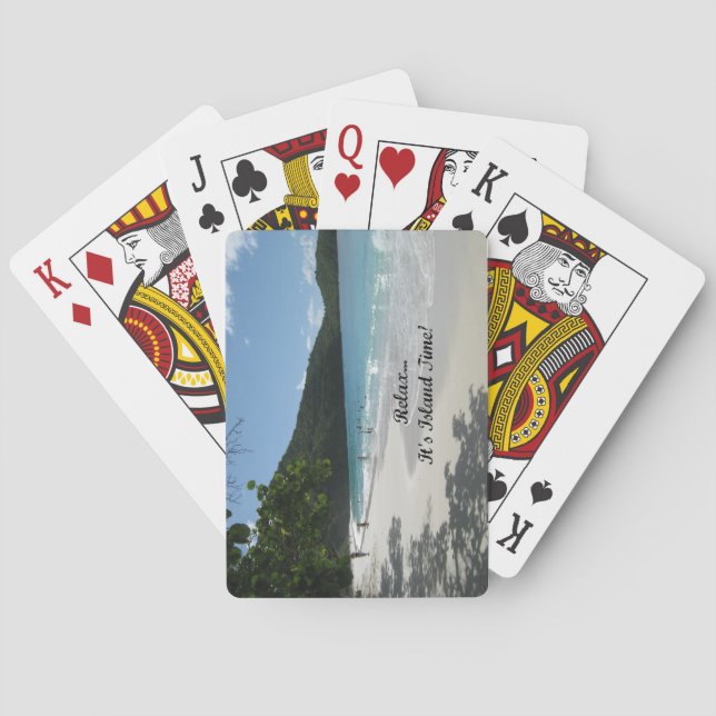 Baraja De Cartas Relájate...¡Es hora de la isla! (Reverso)
