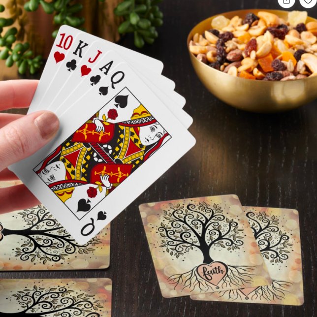 Baraja De Cartas Religiosa Inspiradora de la fe del árbol (Subido por el creador)