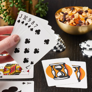 Baraja De Cartas Reloj de arena retro minimalista Tiempo