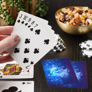 Baraja De Cartas Reloj de Nochevieja emoción eléctrica de SlipperyJ