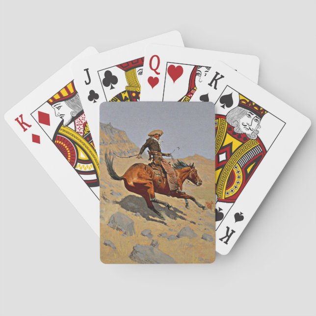 Baraja De Cartas Remington, El Cowboy (Reverso)