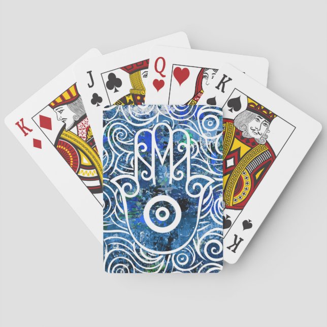 Baraja De Cartas Remolinos de Hamsa (Reverso)