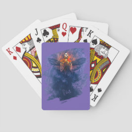 Baraja De Cartas Renacimiento. Esqueleto con alas levantándose