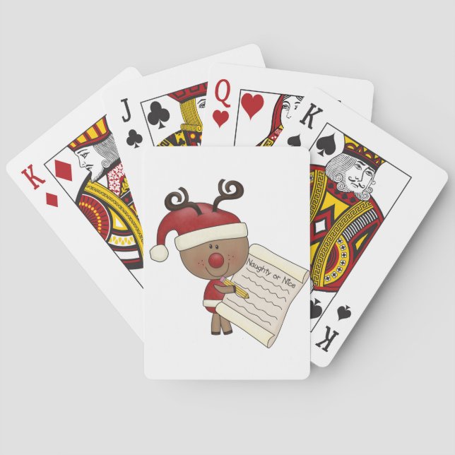 Baraja De Cartas Reno de Rudy travieso o NIC (Reverso)