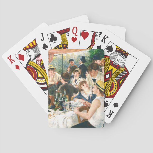 Baraja De Cartas Renoir Luncheon del Renoir Fiesta del barco (Reverso)