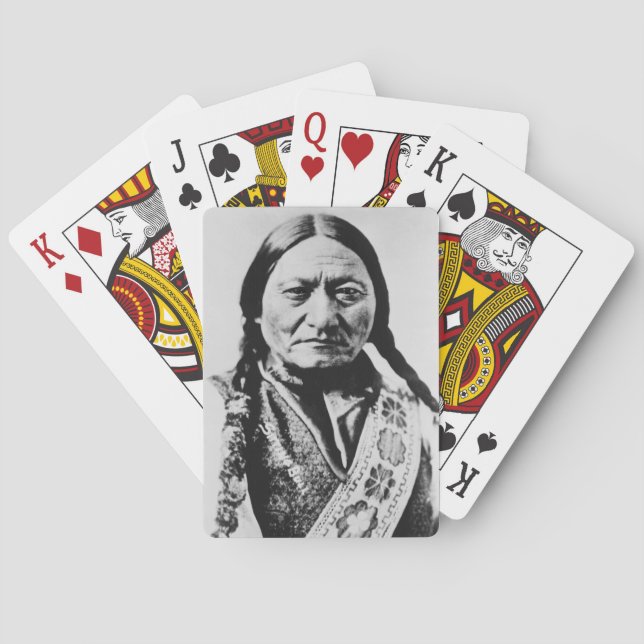 Baraja De Cartas Renuncia el Jefe de Lakota: Sentando el Fuerte Bul (Reverso)