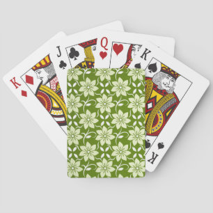 Baraja De Cartas Repetición de Flor de Olivo