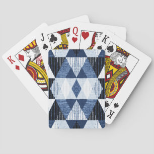 Baraja De Cartas Repetición Geométrica: Fondo texturado.