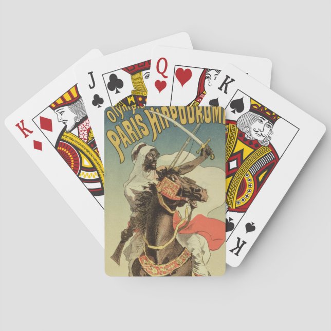 Baraja De Cartas Reproducción de un poster anunciando una 'Exposici (Reverso)