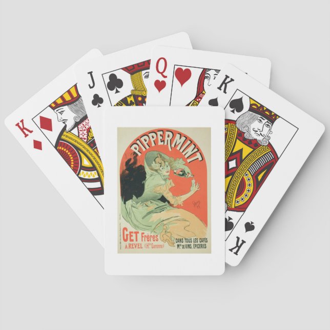 Baraja De Cartas Reproducción de una publicidad de poster (Reverso)