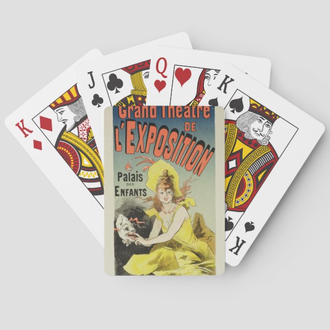 Baraja De Cartas Reproducción de una publicidad de poster el 'Th (Reverso)