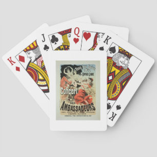 Baraja De Cartas Reproducción de una publicidad de poster un