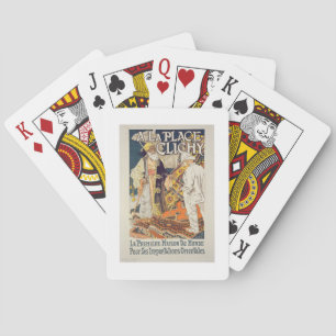 Baraja De Cartas Reproducción de una publicidad de poster 'un lugar