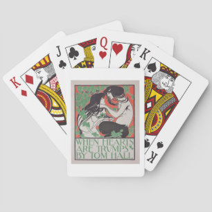 Baraja De Cartas Reproducción de una publicidad poster "Cuando el c