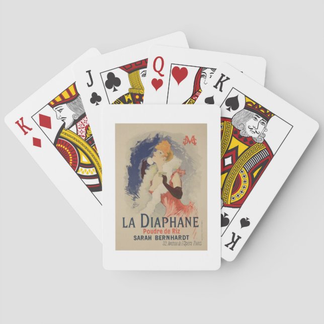 Baraja De Cartas Reproducción La Diaphane de una publicidad de (Reverso)