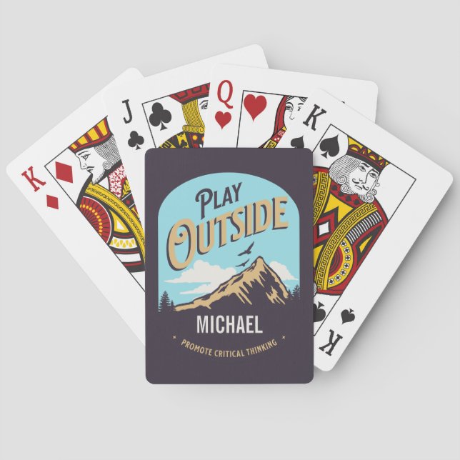 Baraja De Cartas Reproducir fuera Promover el pensamiento crítico (Reverso)